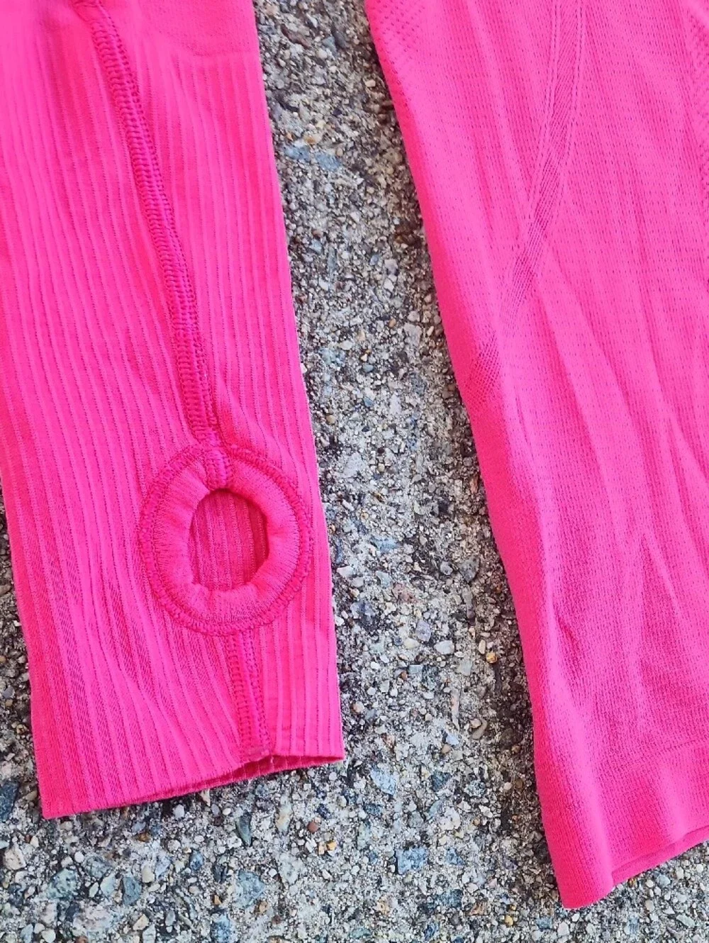 lululemon athletica Swiftly Tech Hot Pink Performance Long Sleeve Top size 8